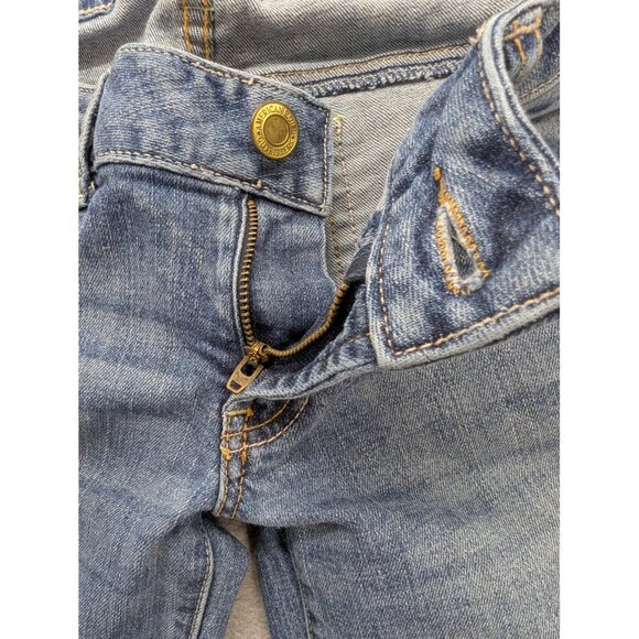 American Eagle Jeans Womens 6 Blue Favorite Boyfriend Stretch Straight Leg Boho - Picture 16 of 16